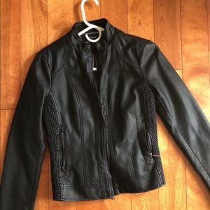 🌹 Le Chateau Vegan Moto Leather Jacket
